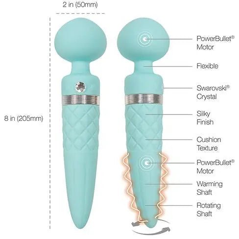 Pillow Talk Sultry Rotating Wand Vibrator B.M.S. Enterprises