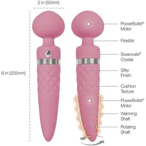 Pillow Talk Sultry Rotating Wand Vibrator B.M.S. Enterprises
