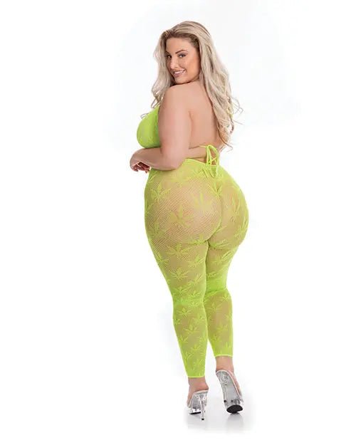 Pink Lipstick All About Leaf Bra & Leggings Pink