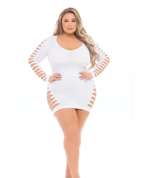 Pink Lipstick Bold Babe Long Sleeve Dress Pink Lipstick