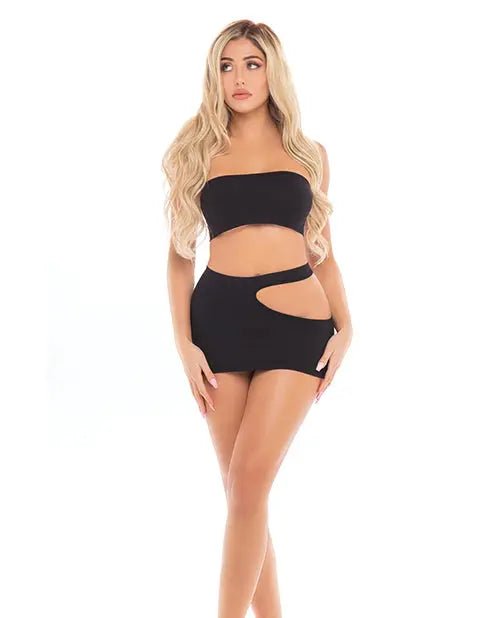 Pink Lipstick Femme Seamless Bandeau & Skirt Pink Lipstick