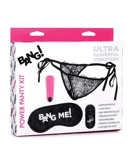 Power Panty Vibrating Panties & Blindfold Kit Bang