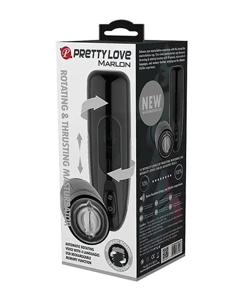 Pretty Love Marlon Thrusting & Rotating Masturbator - Mechanical Pocket Pussy Pretty Love