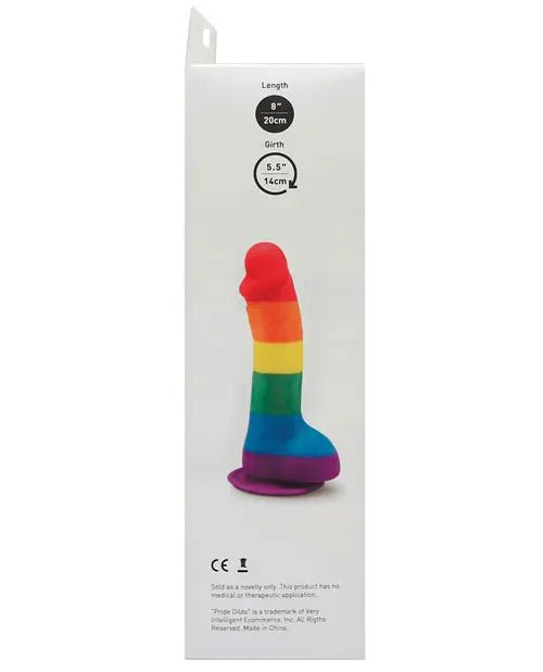 Pride Rainbow Dildo with Balls Infantar