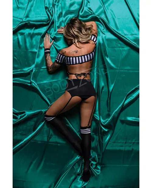 Role Play Risque Referee 6 pc Set - Role Play Lingerie BodyZone
