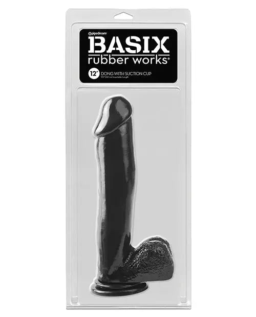 Rubber Works 12" Dildo with Suction Cup Basix