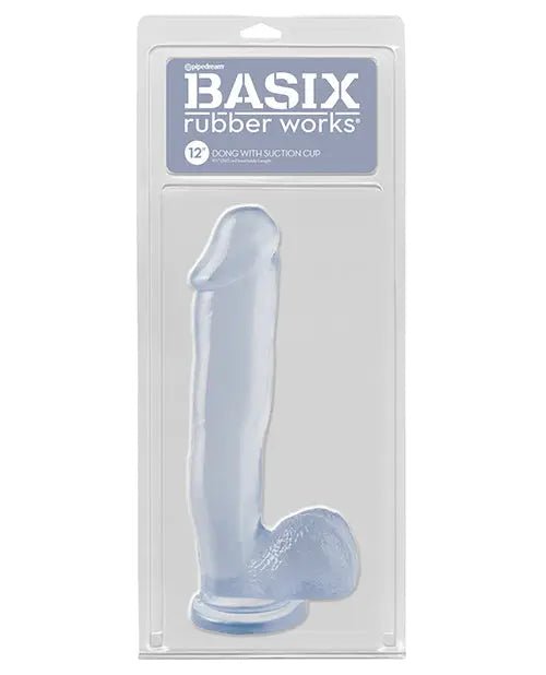 Rubber Works 12" Dildo with Suction Cup Basix