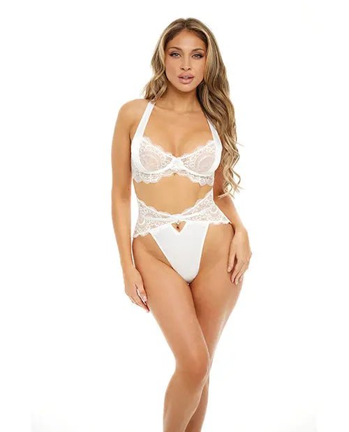 Sadie Underwire Lace Bra & High Waist Panty - White Lingerie Oh La La Cheri
