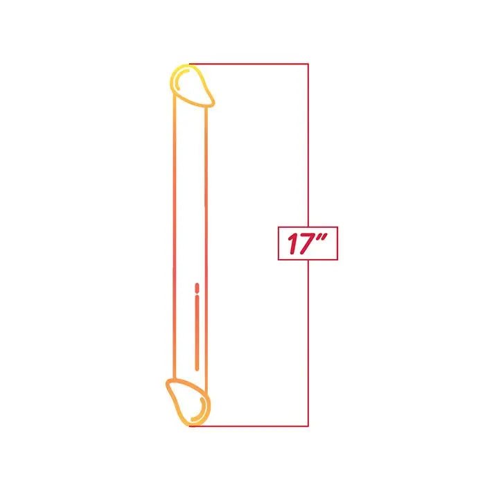 Shades Jelly TPR Gradient Double Headed Dildo Icon