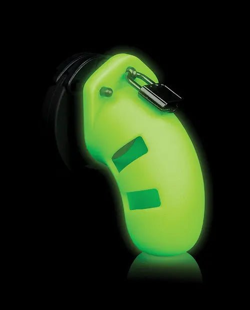 Shots Ouch 3.5" Model 20 Cock Cage - Glow in the Dark Shots
