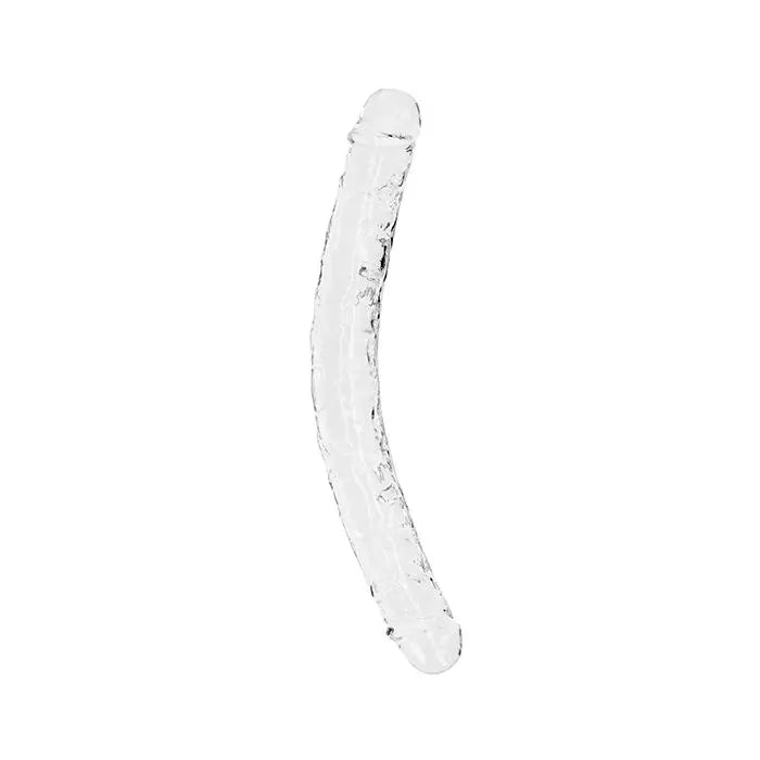 Shots RealRock Crystal Clear 13" Double Headed Dildo RealRock
