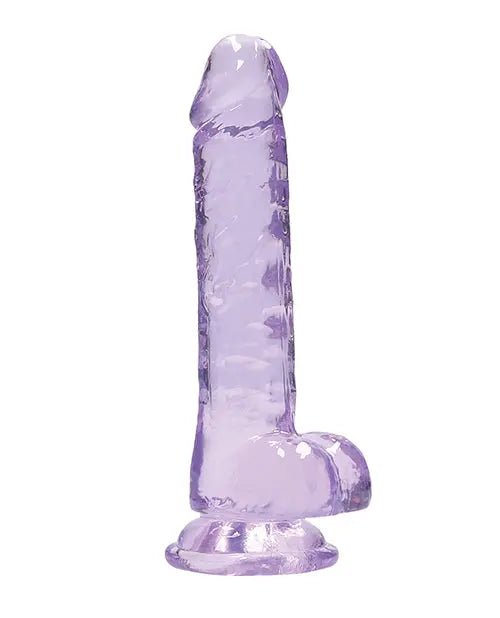 Shots RealRock Realistic Crystal Clear Dildo with Balls Shots