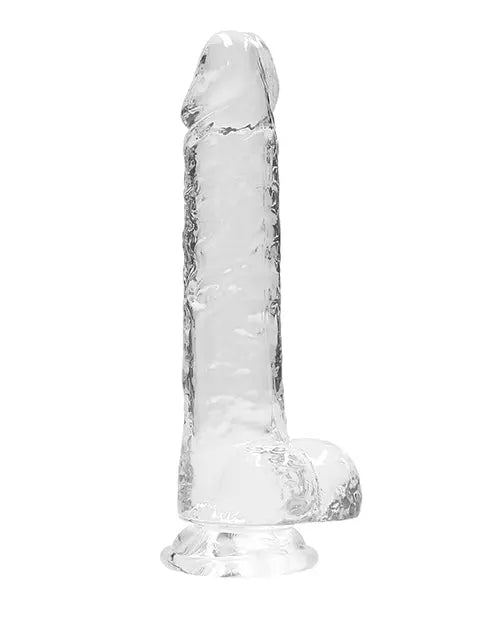 Shots RealRock Realistic Crystal Clear Dildo with Balls Shots