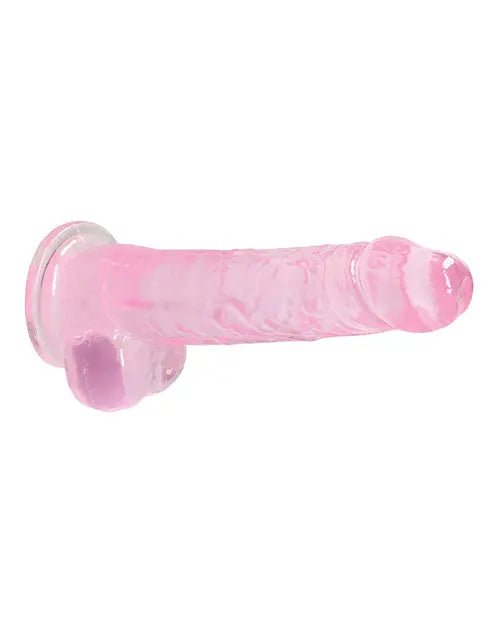 Shots RealRock Realistic Crystal Clear Dildo with Balls Shots