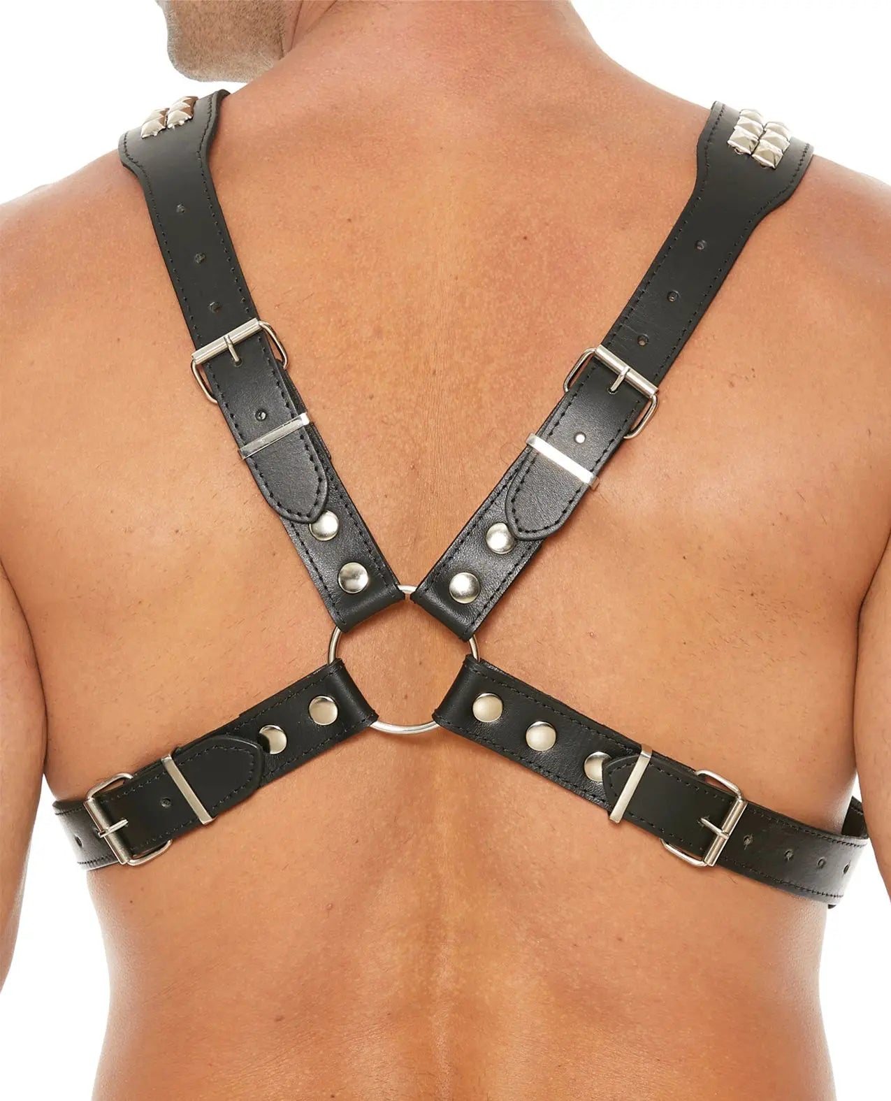 Shots Uomo Men's Pyramid Stud Body Harness Shots