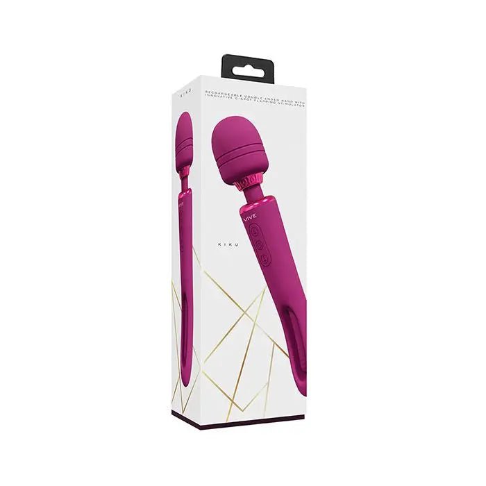 Shots Vive Kiku Double Ended Wand & G-Spot Stimulator - Vibrating Wand Vive