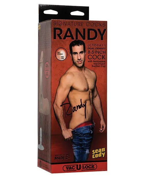 Signature Cocks ULTRASKYN 8.5" Dildo with Removable Vac-U-Lock Suction Cup - Randy Doc Johnson's