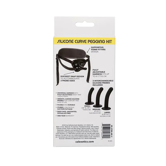 Silicone Curve Strap On Pegging Kit Boundless