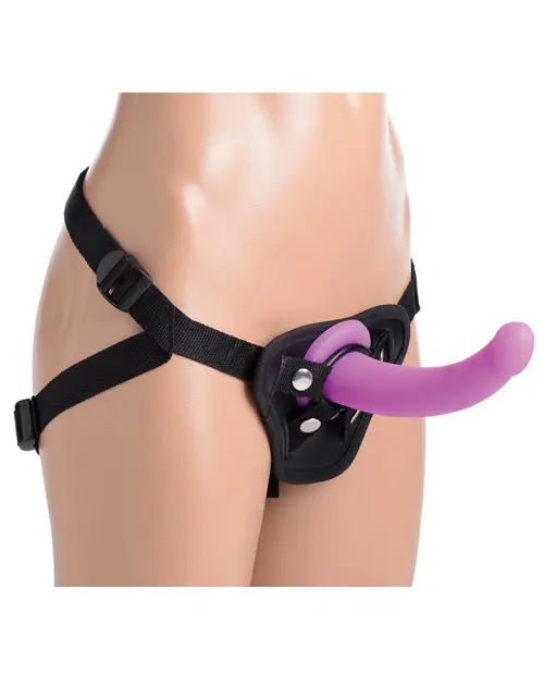Strap U Navigator Silicone G Spot Dildo with Harness Strap U