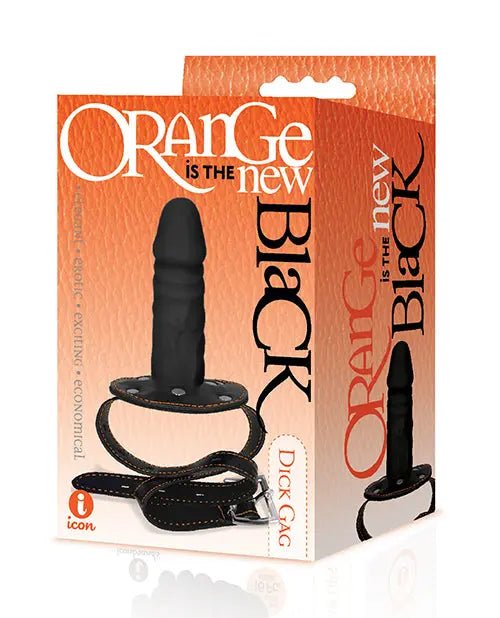 The 9's Orange is the New Black Silicone Dick Ball Gag Orange