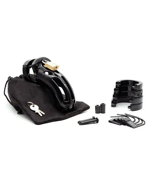 The Curve 3 3/4" Curved Cock Cage & Lock Set SinSationes