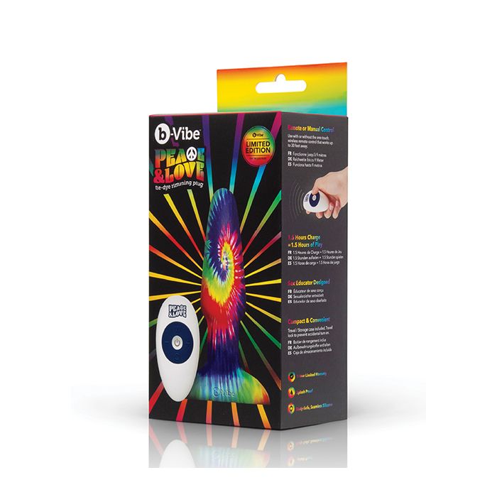 Tie-Dye Anal vibrator - Butt Plug B-Vibe