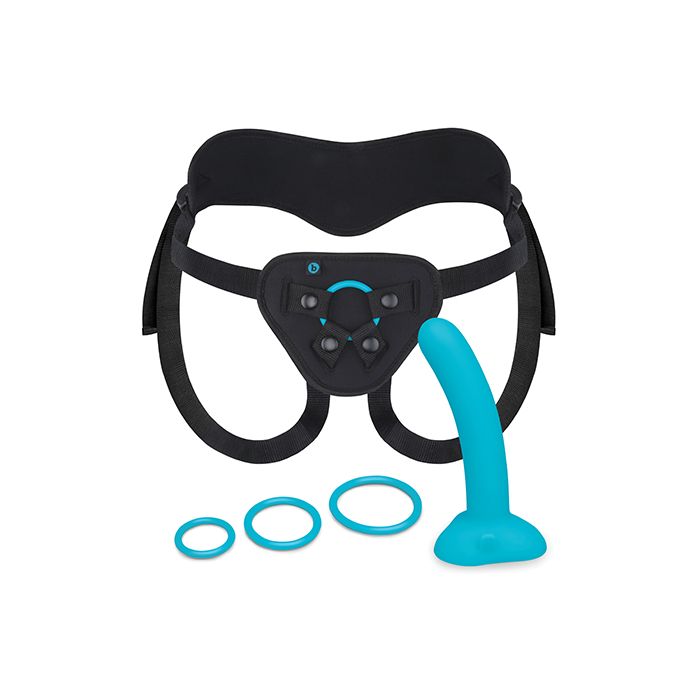 Strap-On Harness Set With 6" Silicone Dildo Peg B-Vibe