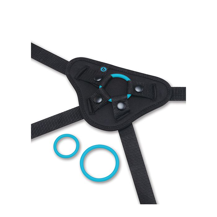Strap-On Harness Set With 6" Silicone Dildo Peg B-Vibe