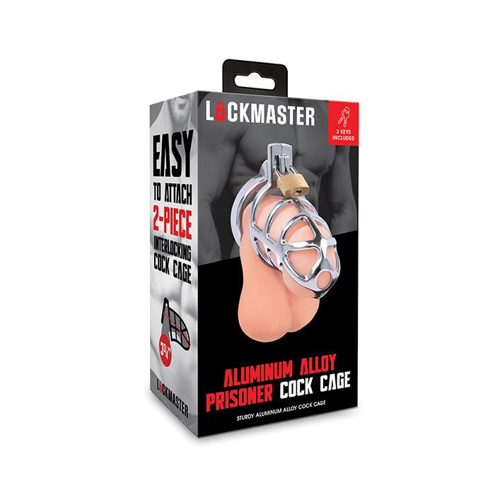 3.75" Stainless Steel Prisoner Cock Cage Lockmaster