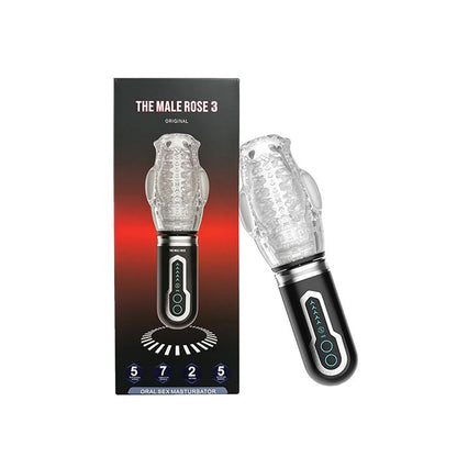 Male Rose 3 Thrusting, Rotating & Vibrating Automatic Pocket Pussy Male Rose