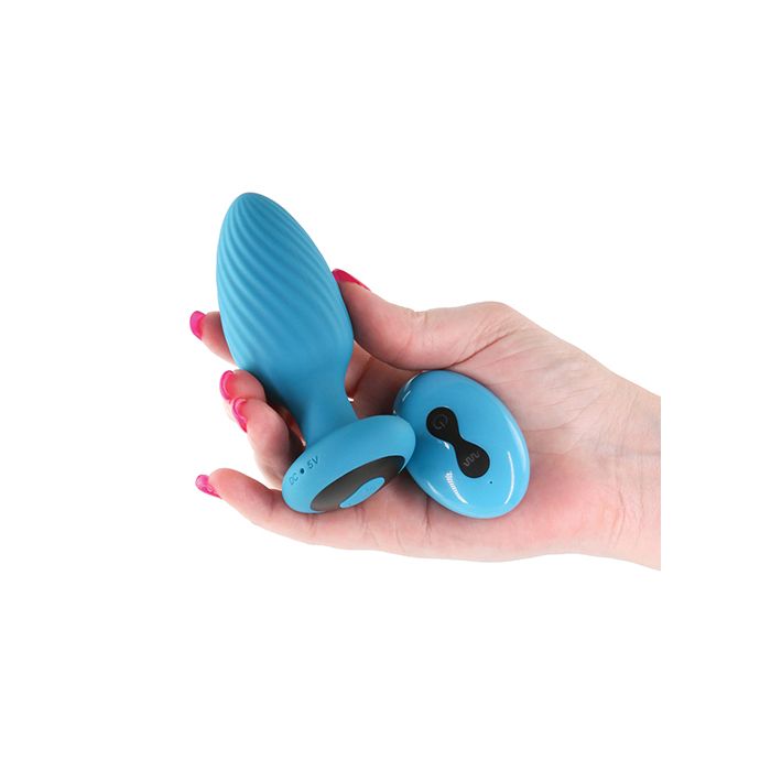 Gyrating & Vibrating Anal Plug with Remote NS Novelties