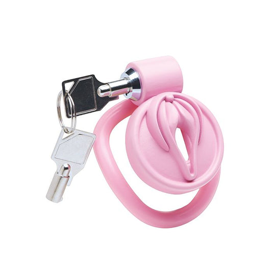 Pussification Vulva Locking Chastity Cage Master Series