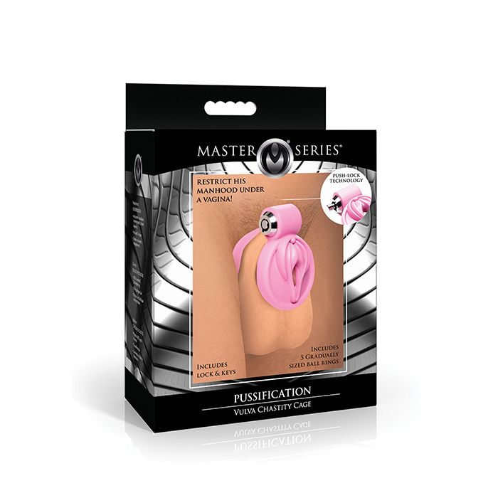 Pussification Vulva Locking Chastity Cage Master Series