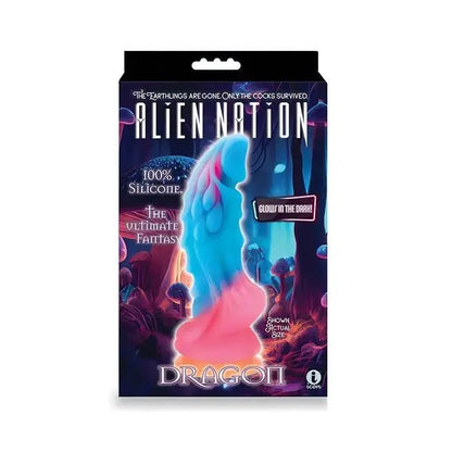 Alien Nation Glow Dragon Dildo - Glow In The Dark Dildo Alien Nation