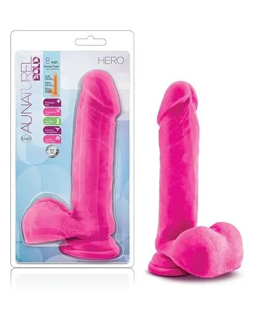 Au Natural Bold Hero Realistic Dildo Blush