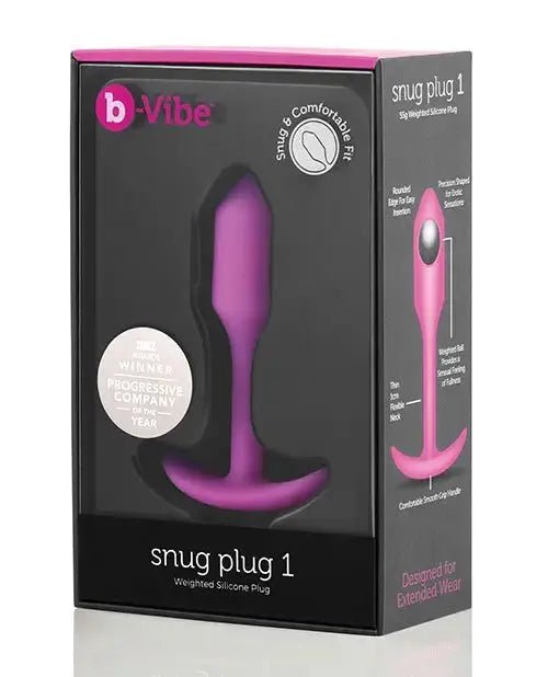 b-Vibe Weighted Snug Plug 1 - 55g Butt Plug B-Vibe