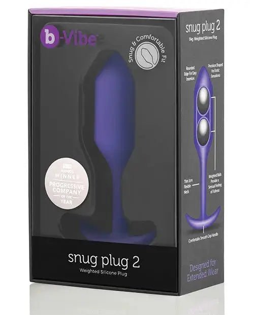 b-Vibe Weighted Snug Plug 2 - 114g Butt Plug B-Vibe