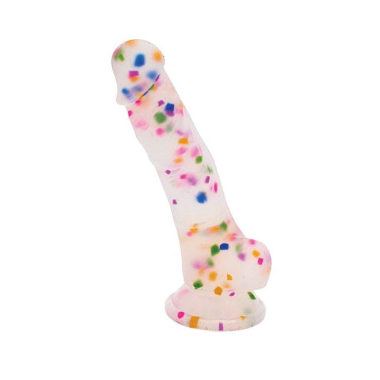 Confetti Silicone Dildo with Suction Cup - Strap on compatible Natalie's Toy Box