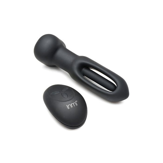 Flicking & Vibrating Silicone Butt Plug with Remote Inmi
