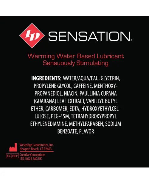 ID Sensation Waterbased Warming Lubricant ID