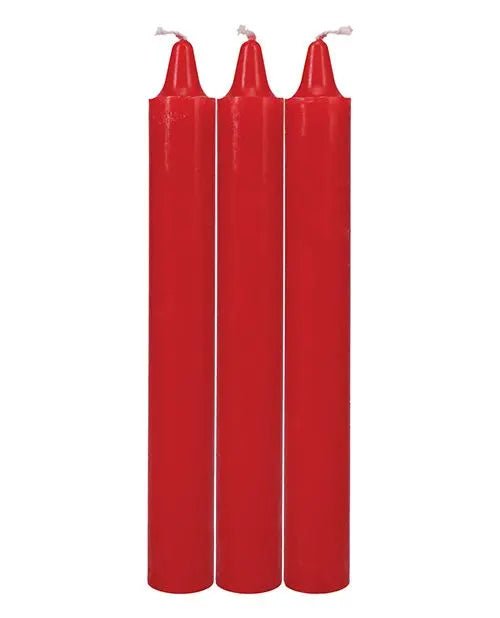 Japanese Drip Candles - Pack of 3 Red Doc Johnson's
