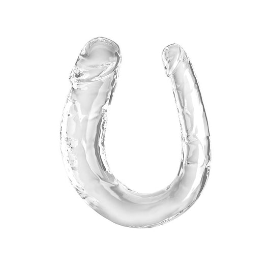 King Cock Clear Medium Double Headed Dildo - Double Trouble King Cock