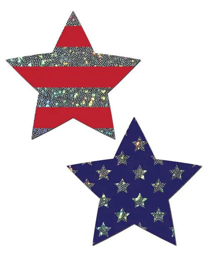 Pastease Glitter Patriotic Star Pasties