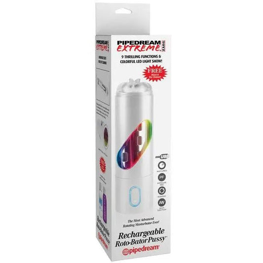 Pipedream Extreme Toyz Rechargeable Roto Bator Pussy- stroker Pipedream