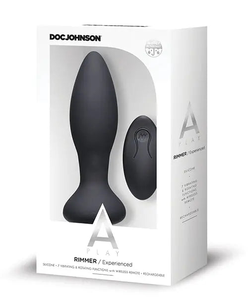 Rimmer Rechargeable Vibrating Silicone Anal Plug with Remote Doc Johnson's