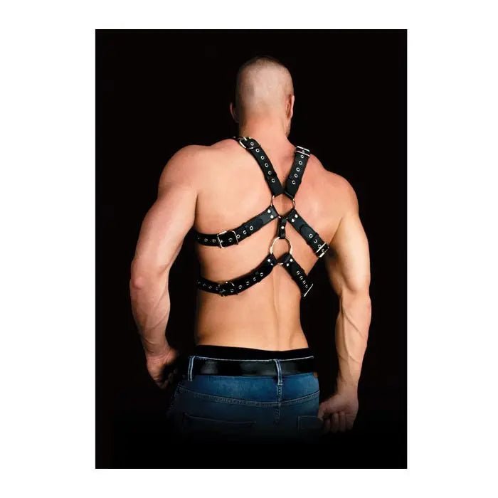 Shots Ouch Andreas Masculine Masterpiece Body Harness Shots