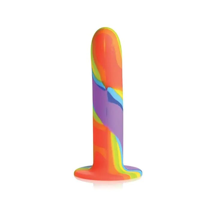 Simply Sweet Silicone Rainbow Dildo Curve Toys