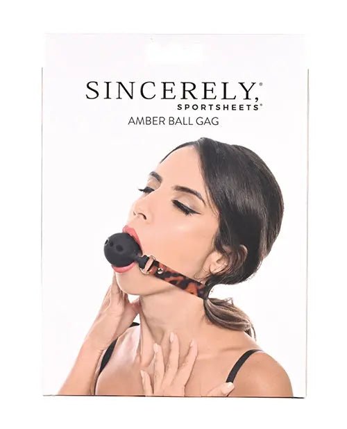 Sincerely Amber Ball Gag Sincerely