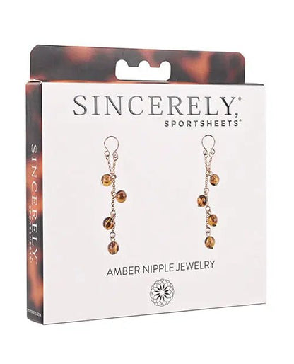 Sincerely Amber Nipple Jewelry Sincerely