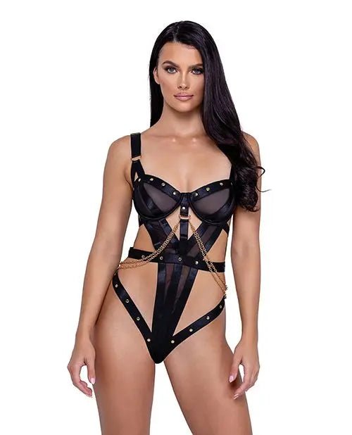 Studs & Kisses Balconette Cup with Underwire Teddy Roma Costume
